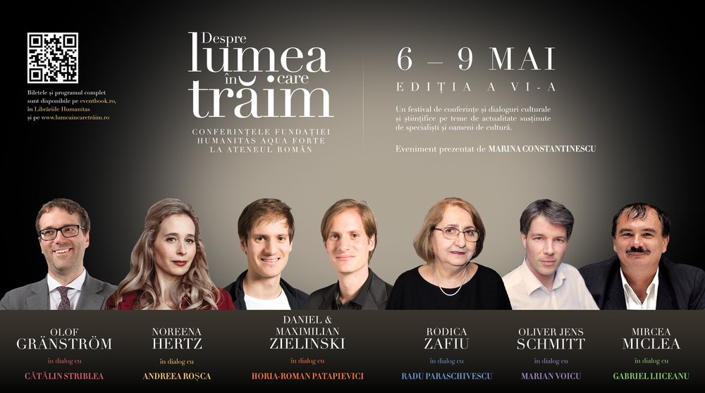 Prezență internațională la a șasea ediție a festivalului de conferințe „Despre lumea în care trăim”. Care este programul evenimentului