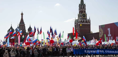 manisfestatie 1 mai piata rosie. FOTO AP