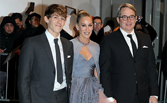 Matthew Broderick, Sarah Jessica Parker şi James, de 19 ani, la premierăFoto: Profimedia