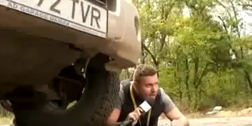 Echipa TVR surprinsă de bombardamente în Ucraina FOTO captură video 