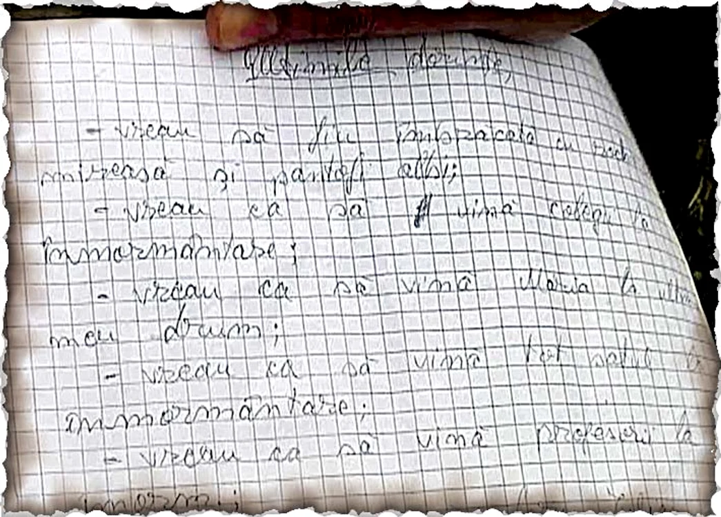 Biletul de adio lăsat de elevă