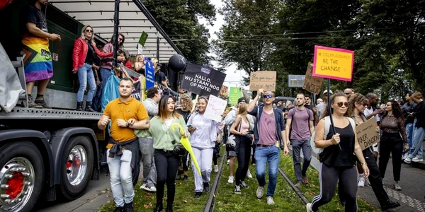 protest anti restrictii covid haga olanda 11 septembrie 2021 foto epa efe