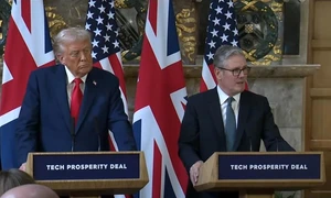 Donald Trump Keir Starmer conferinţa captura video jpg