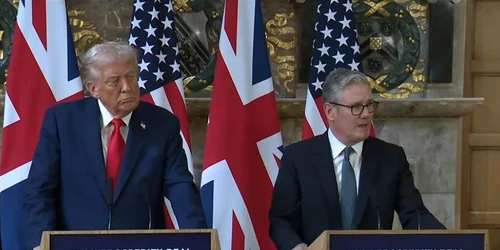 Donald Trump Keir Starmer conferinţa captura video jpg