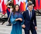 Mirabela Grădinaru și Nicușor Dan la Palatul Élysée. FOTO: Administrația Prezidențială