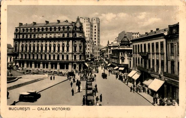 Bucureşti. Calea Victoriei în dreptul Cercului Militar, în perioada interbelică (© iMAGO Romaniae)