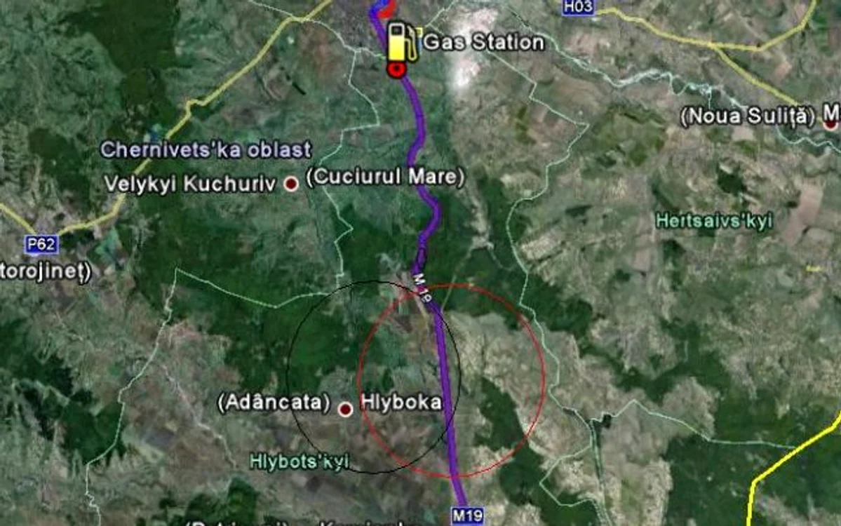 Zona unde a avut loc accidentul 