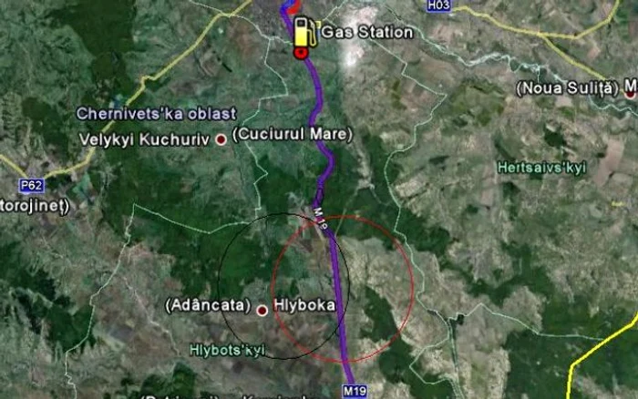 Zona unde a avut loc accidentul 