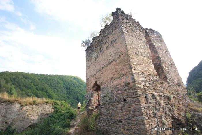 Cetatea Colţ, construită în vremea Cîndeştilor. FOTO: Daniel Guţă. ADEVĂRUL.