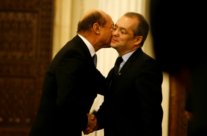 Emil Boc şi Traian Basescu