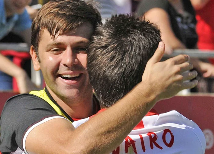 Rusescu, la primele minute în campionatul spaniol pentru Sevilla. FOTO: http://www.sevillafc.es