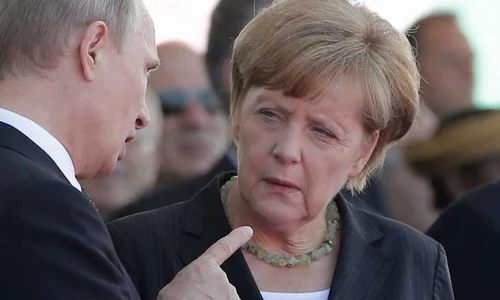 Vladimir Putin Angela Merkel FOTO AP