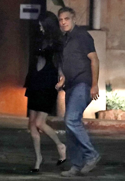 George Clooney & Amal Alamuddin Take His Parents Out For Dinner jpeg