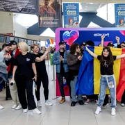 Delegaţia României la Eurovision a plecat la Viena; Alexandra Căpitănescu FOTO Inquam / Ovidiu Micsik