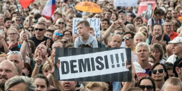 Proteste Cehia FOTO AFP