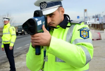politist radar rutier mobil foto politia romana