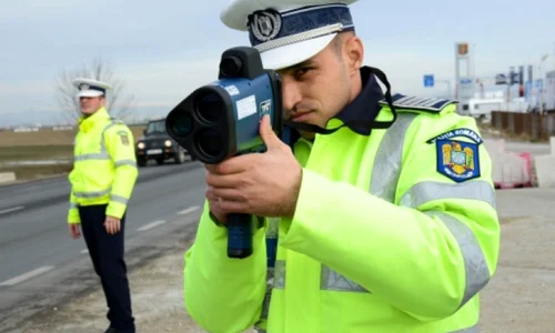 politist radar rutier mobil foto politia romana