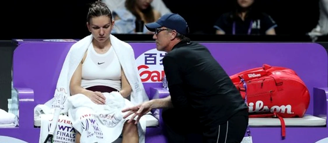 Cahill și Simona, în timpul unui meci