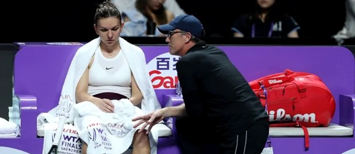 Cahill și Simona, în timpul unui meci