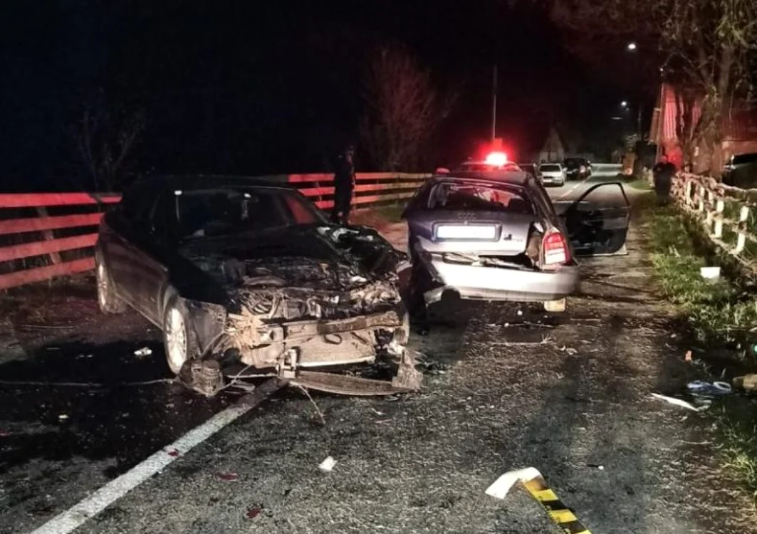 Urmările accidentului produs în 8 mai 2020. Foto: ISU Alba