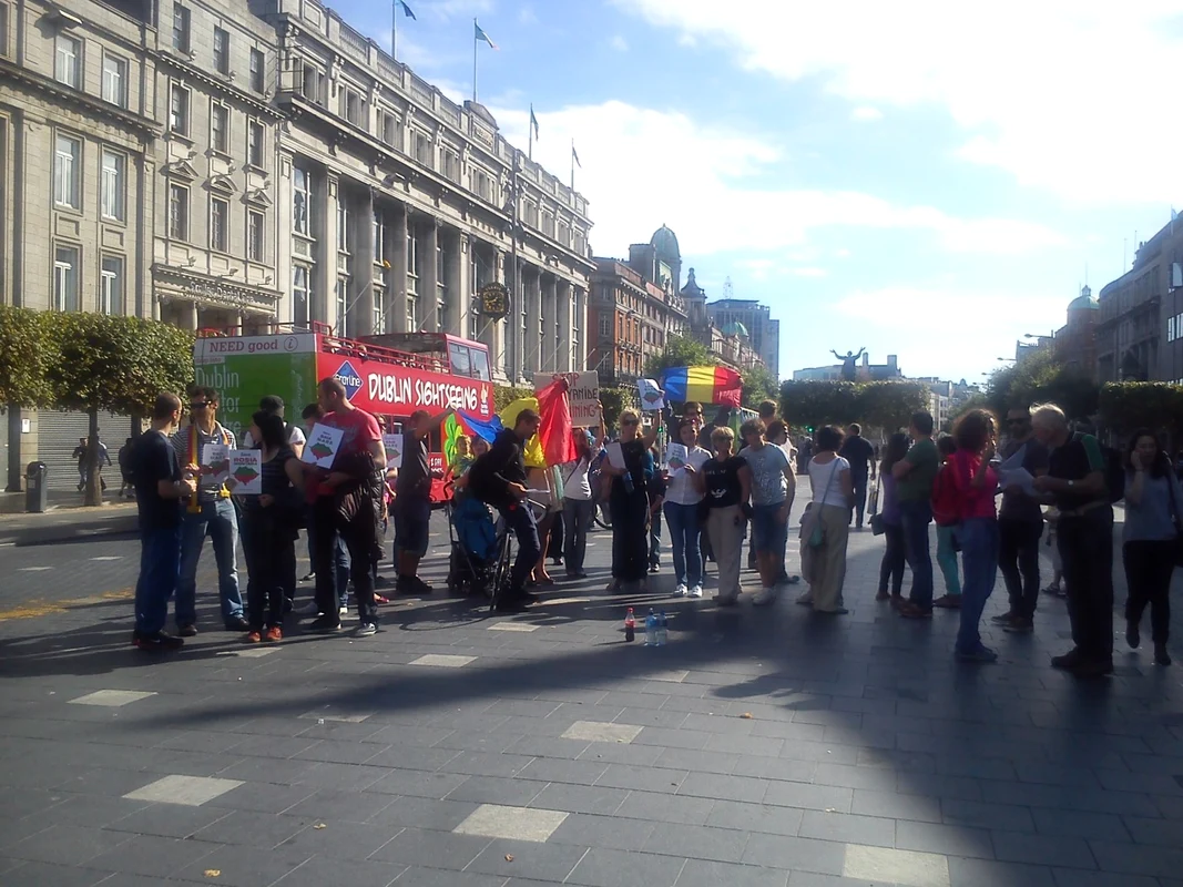 dublin rosia montana proteste FOTO Manuela Bologheanu