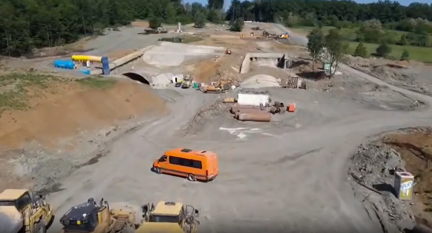 Șantierul din munți avansează Foto : captura video