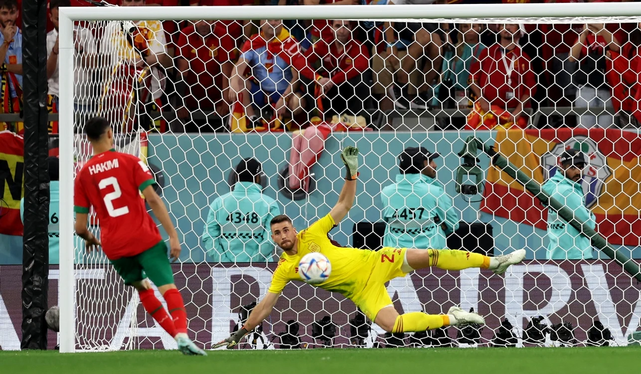 Maroc reușește să pună capăt traseului Spaniei la CM 2022 (FOTO: Getty Images)