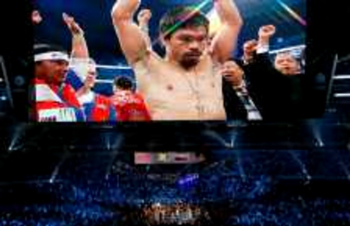 Pacquiao, văzut pe gigantul ecran din Cowboys Stadium