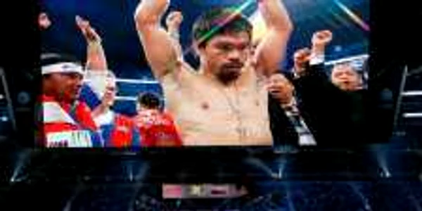 Pacquiao, văzut pe gigantul ecran din Cowboys Stadium