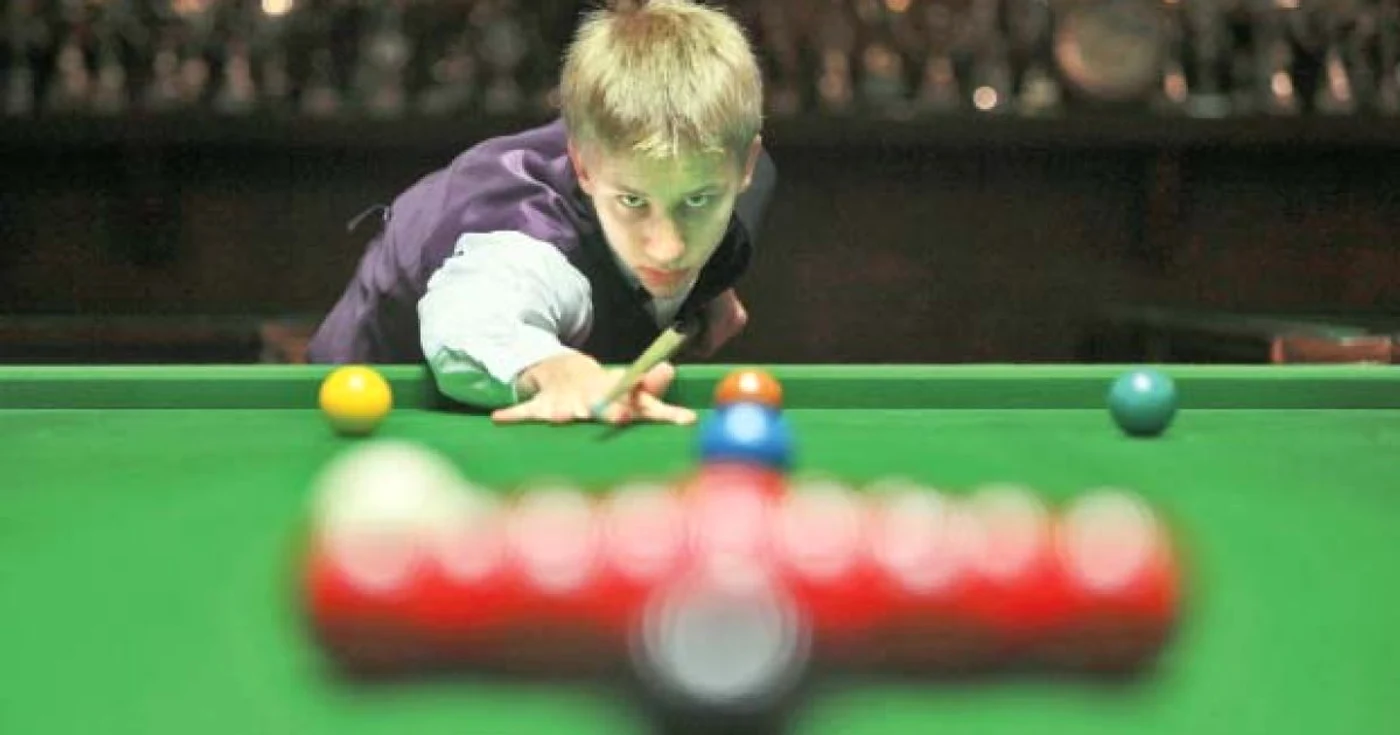 Copiii sunt printre cei mai ambiţioşi jucători de  snooker  