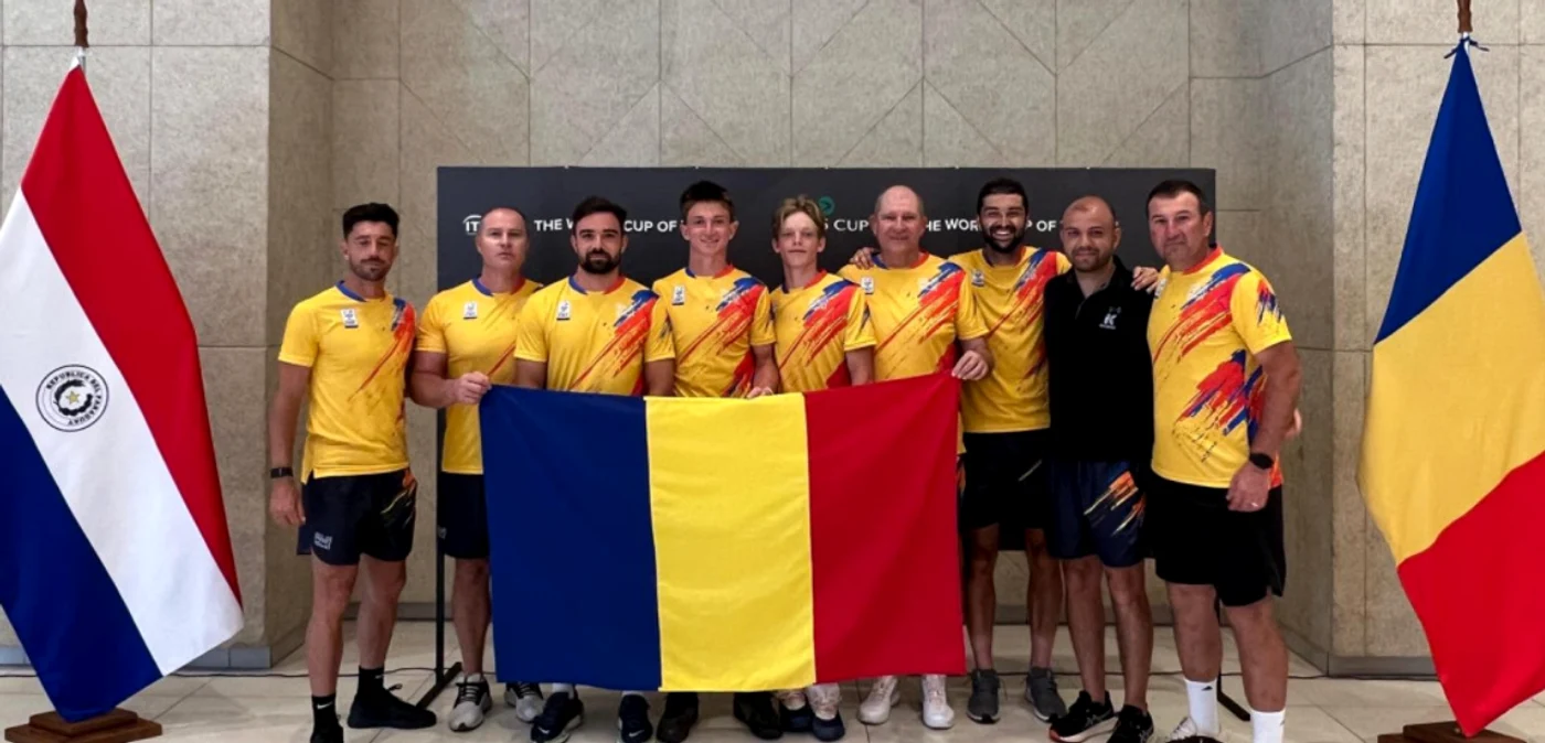 Echipa masculină de tenis a României  Foto/Facebook FRT