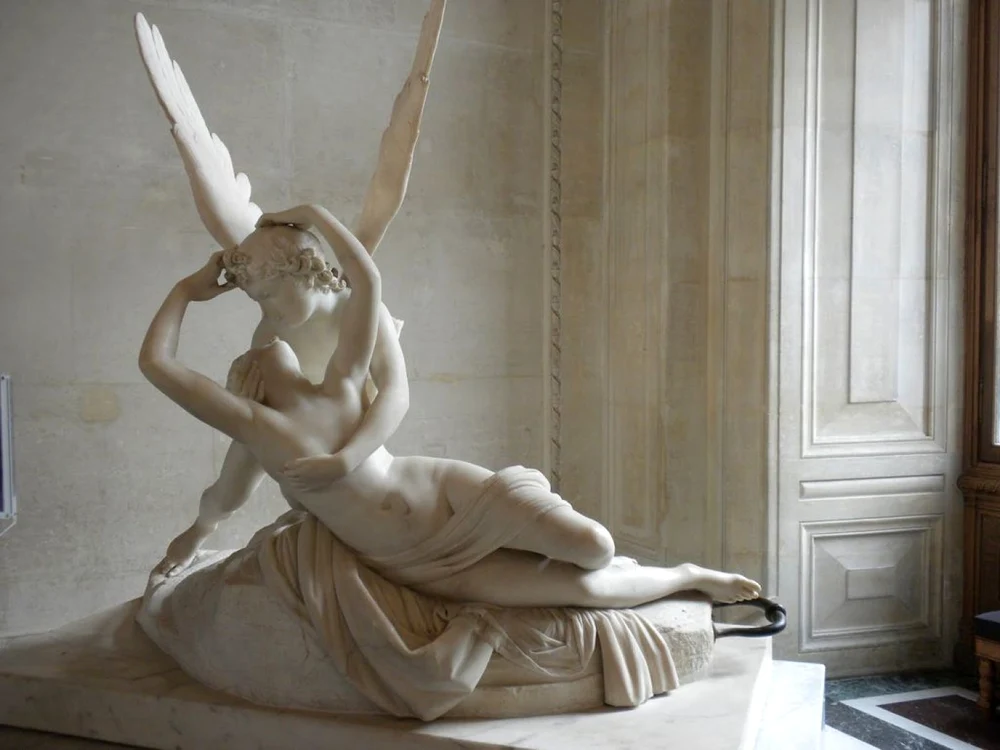 Opera „Psyche reinviata de sarutul lui Cupidon” expusă în muzeul Luvru de la Paris FOTO postimg.org