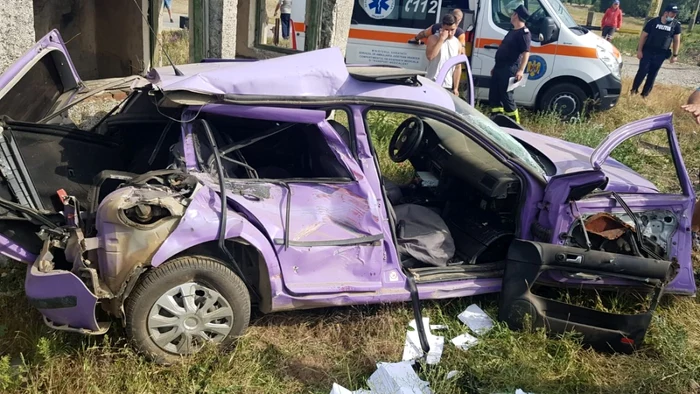 Accidentul a avut loc la Burcioaia