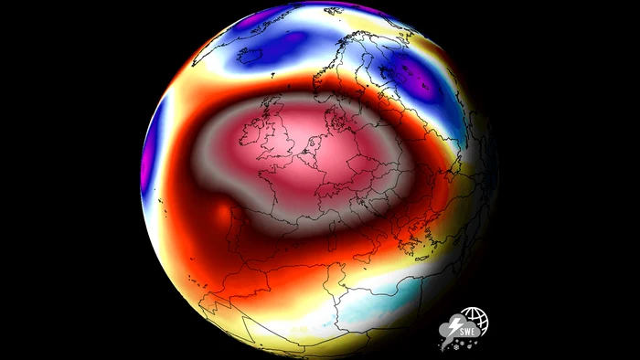 Temperaturi de 40 de grade Celsius în Europa în luna mai. FOTO: Severe Weather 