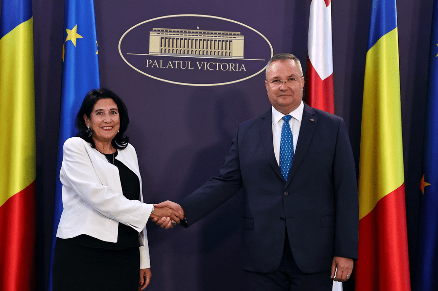 Ciucă, întrevedere cu președinta Georgiei. Cei doi oficiali au discutat despre securitatea din regiunea Mării Negre
