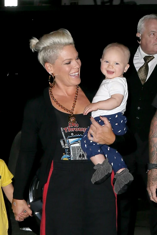 Pink and Carey Hart take their kids to a Bangladesh restaurant for dinner jpeg