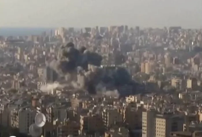 Israelul a lovit un bloc de locuinţe. FOTO: captură video AP
