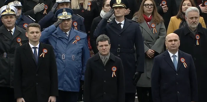 Nicușor Dan la Parada de 1 decembrie 2025 de la Arcul de Triumf FOTO Captură video Facebook