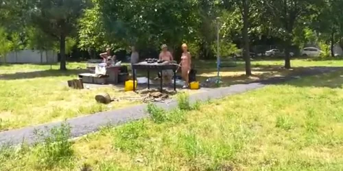 Aşa se coc vinetele la ştrandul în paragină din Galaţi FOTO Captură video