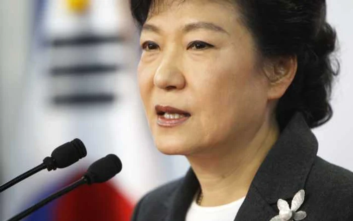 Park Geun-hye, noul preşedinte sud-coreean, a ţinut primul discurs în cadrul ceremoniei de investitură.