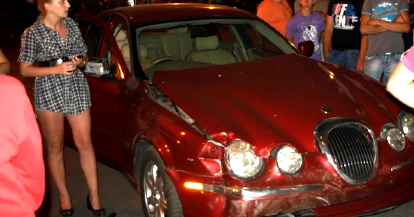 Accident în centrul Hunedoarei.