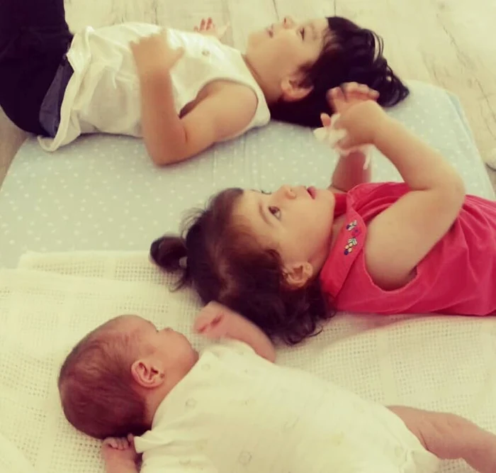 Lavinia Petrea şi soţul ei sunt părinţii a trei copii superbi