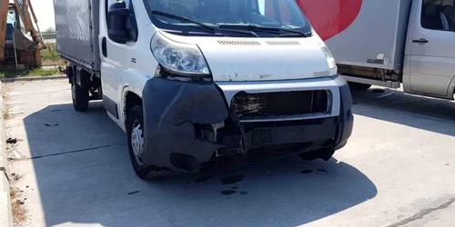 camioneta care a lovit ursul pe autostrada