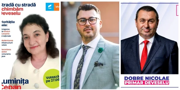 candidaţi alegeri parţiale deveselu- foto colaj