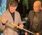 Mihai Leu a primit multe cadouri de ziua lui: o sabie de samurai de la Președintele Federației Internaționale de Kempo, Amato Zaharia