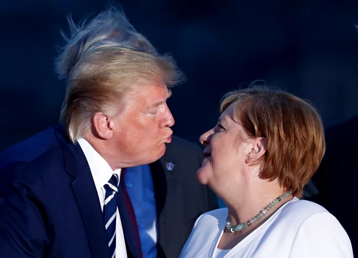 Donald Trump şi Angela Merkel 