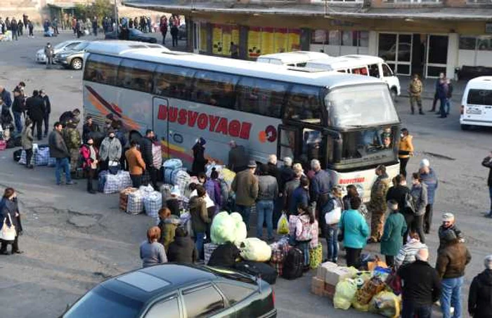 Refugiaţi armeni FOTO EPA-EFE