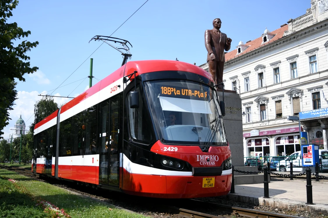 Rețeaua de tramvaie este în curs de modernizare în Arad. Foto: Primăria municipiului Arad