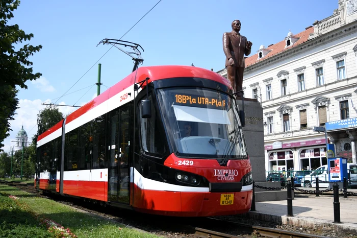 Rețeaua de tramvaie este în curs de modernizare în Arad. Foto: Primăria municipiului Arad