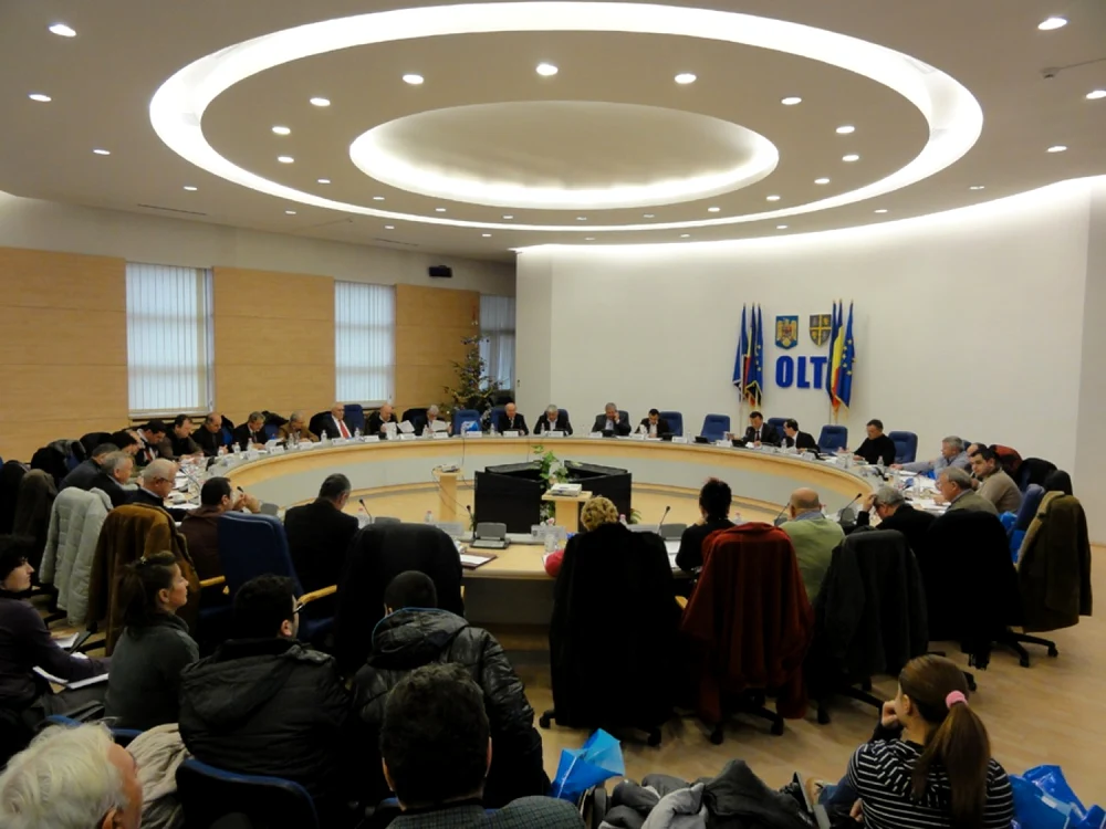 Cei doi primari nou-aleşi în urma alegerilor de duminică - 3 februarie îşi vor primi mandatele visate în cadrul unei ceremonii ce va avea loc în sala de şedinţe a Consiliului Judeţean din Slatina... (Foto: Adevărul)